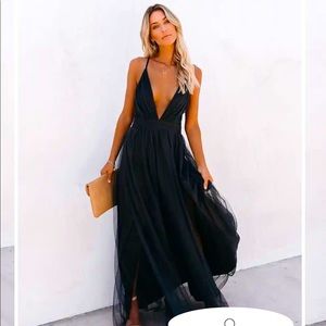 NWT Vici Maxi Petal Dust Maxi Dress- Steel